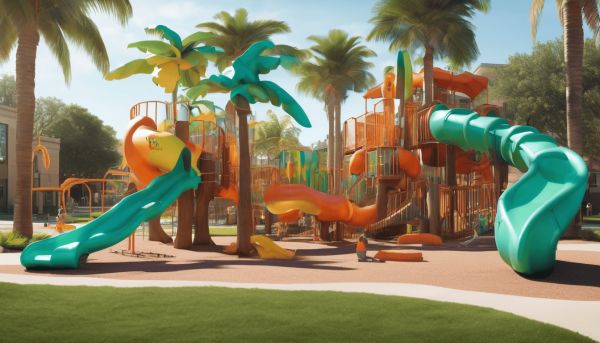 Une structure multi-jeux palmier adaptée aux enfants
