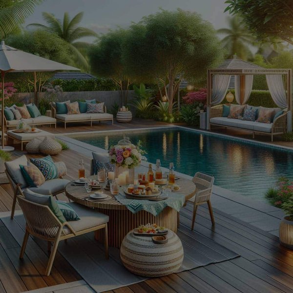 Comment réaliser un coin repas extérieur à proximité de votre piscine pour des moments conviviaux ?