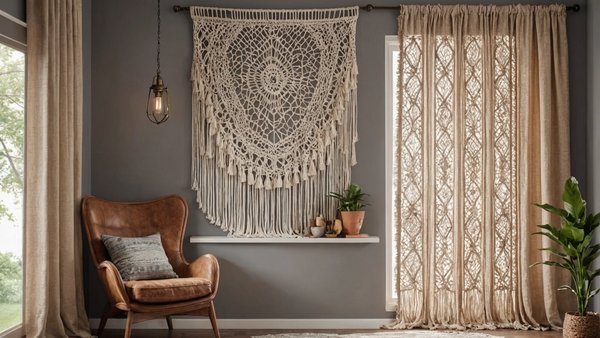 Ajoutez une touche bohème avec nos rideaux en macramé