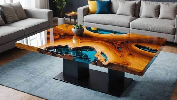 Découvrez notre collection de table résine époxy | table rivière